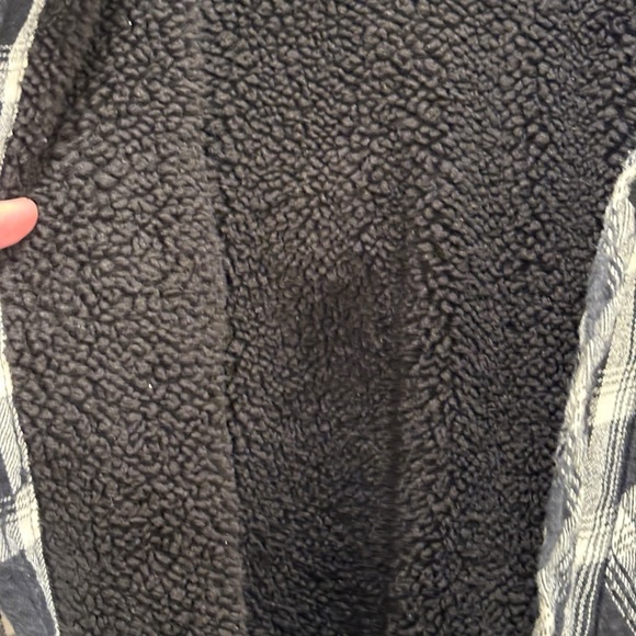 Boston Traders Plaid Sherpa Lined Mens Flannel Shirt Jacket Size Medium - Picture 7 of 7